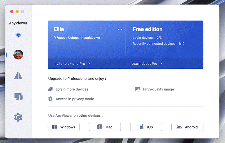 AnyViewer on Mac