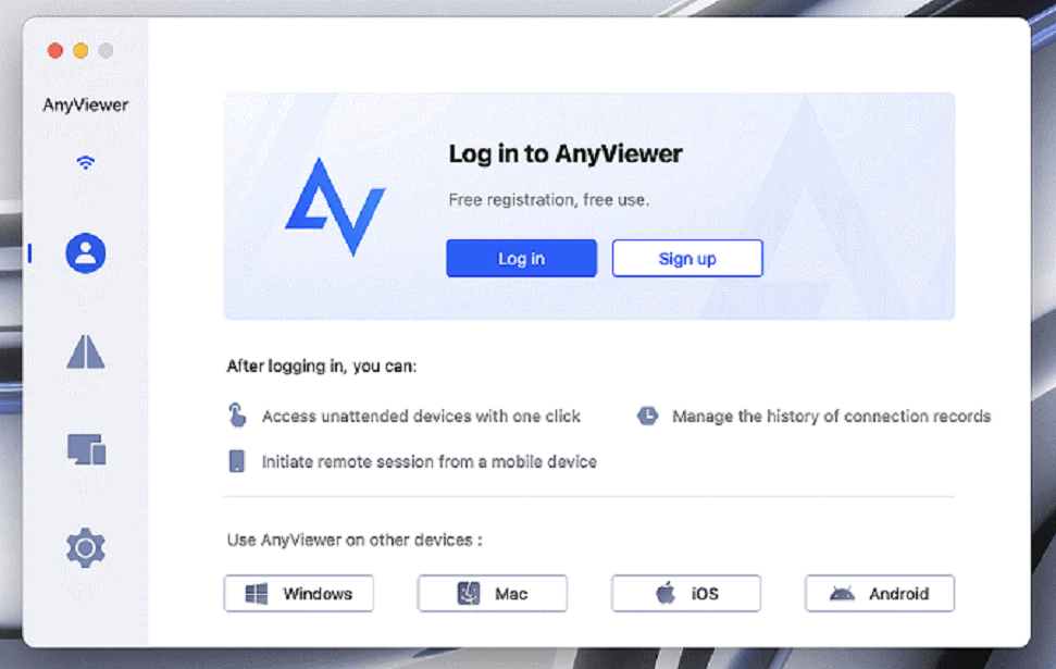 AnyViewer on Mac