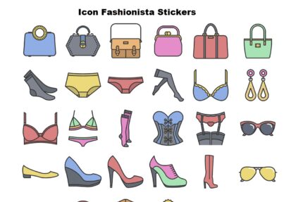 icon fashionista stickers
