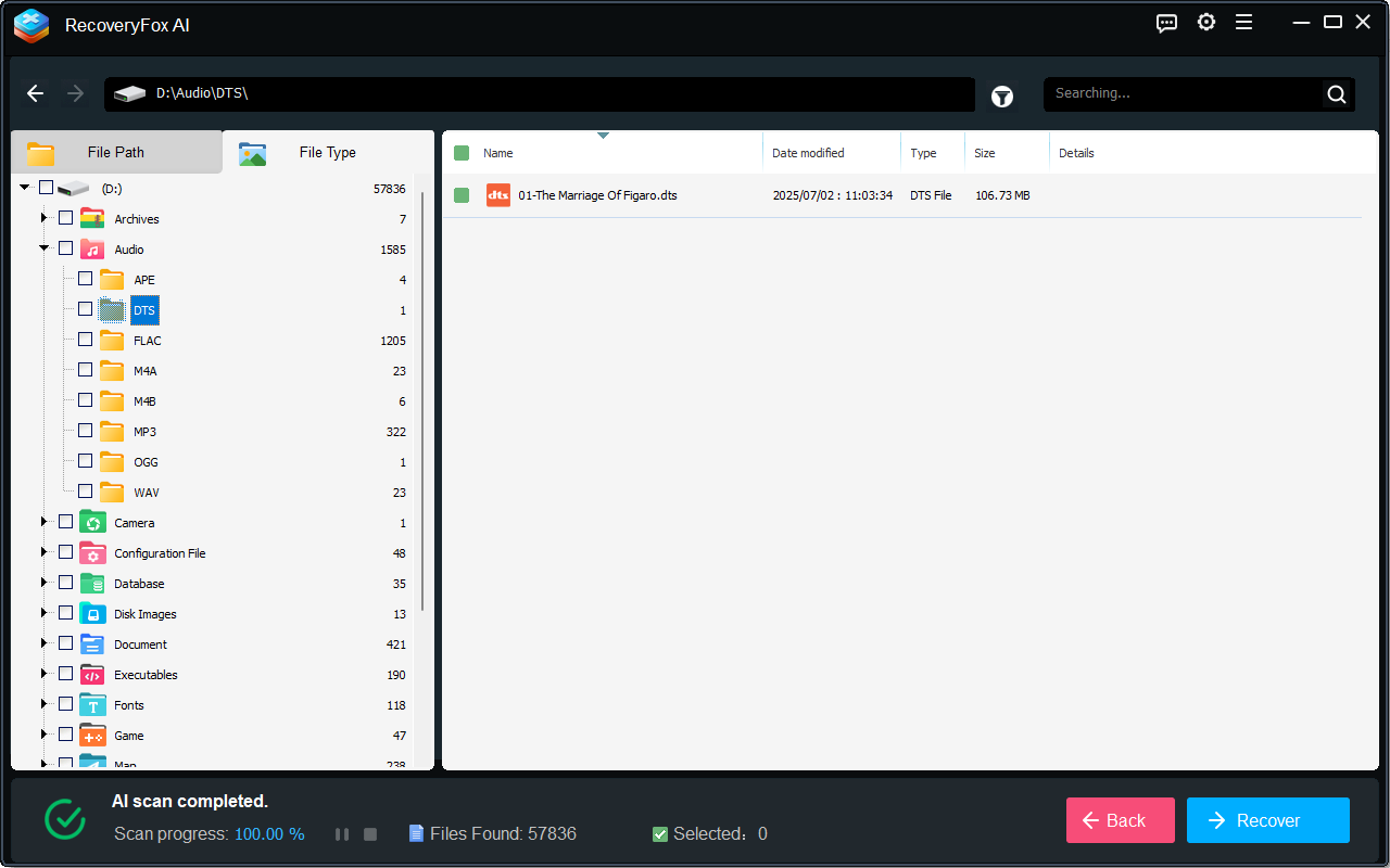 DTS File Recovery